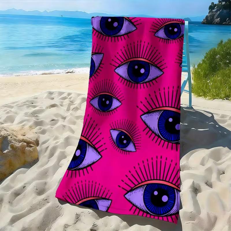 Vintage Deer Head Print Beach Towel Boho Floral Stag ToweRustic Forest Animal Beach Blanket