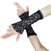 Y2K Style Lace Gloves Sheer Chiffon Sun Protection Arm Sleeves For Women Outdoor Activities And Daily Fashion