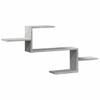 Wall Shelf Concrete Gray 104x15x49 cm Engineered Wood