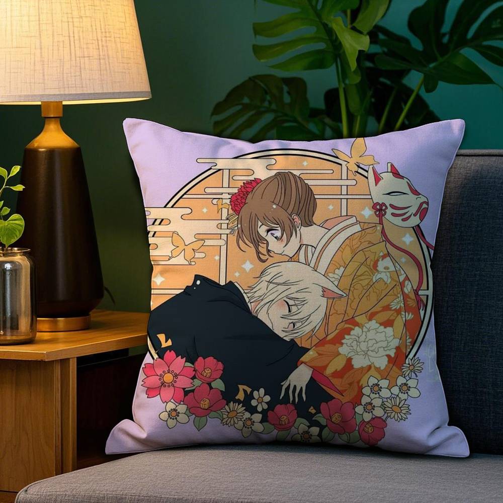 K-Камисама ХадзимэмаситаS Наволочка Плюшевая ткань Стойкая к выцветанию Мягкая Двусторонняя печать Короткий плюш Домашняя Наволочка для диванной подушки 12x12Inch