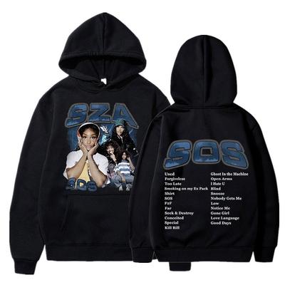 Singer Sza Music Album Sos Graphic Hoodie Unisexyythk Hop Hoodies Women Sweats Boy Coats Rapper Sweats Unisex's Clothing Graphic