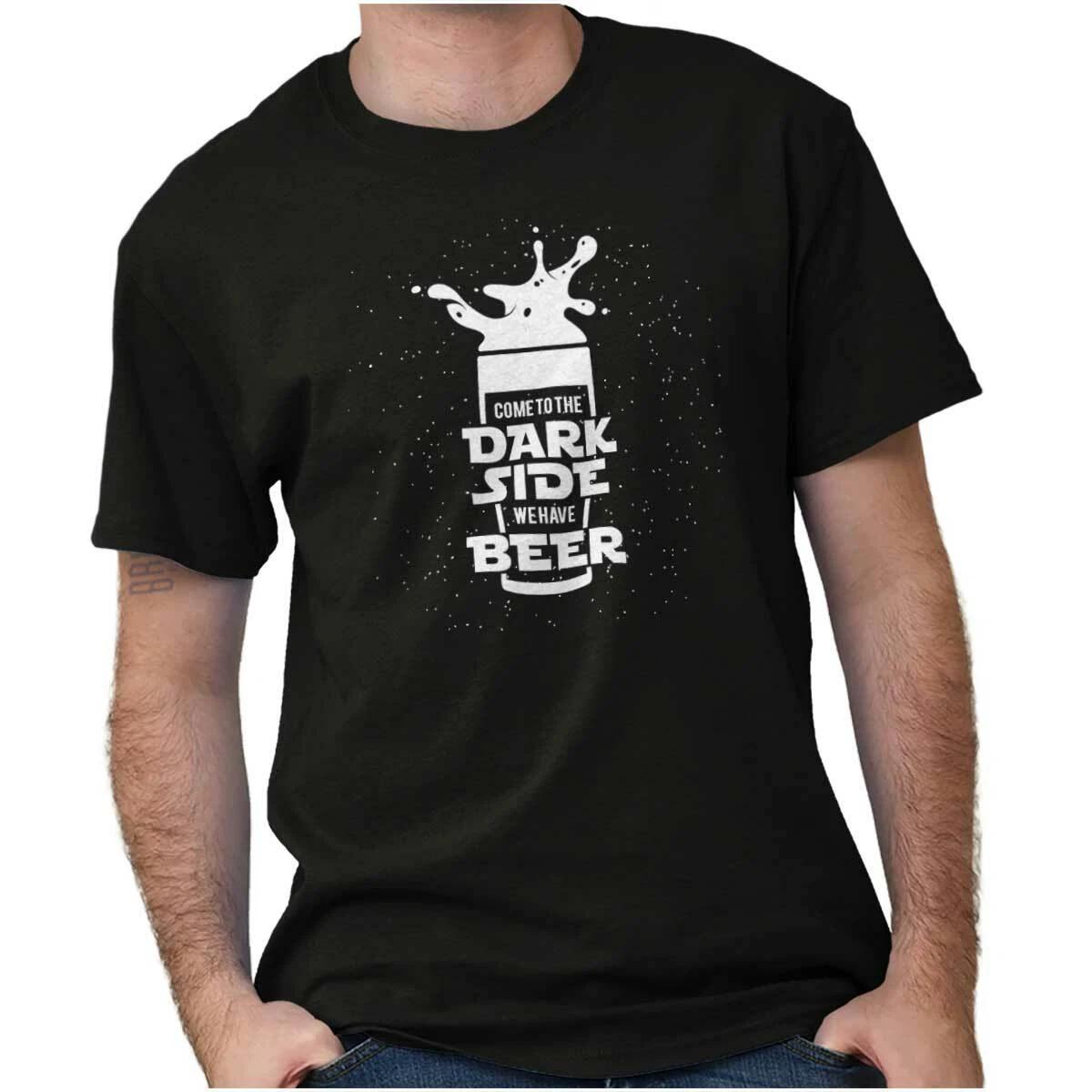 Funny Come To The Dark Side We Have Beer Womens or Mens Crewneck T Shirt Tee XXL
