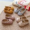 Kids Ballet Flats for Girls with Cute Bowtie and Colorful Options Non-Slip Soft Sole Toddler Dance Practice Flats Elegant Spring