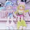 12-inch BJD Doll Outfit Set Fashionable Pink Green Clothing OB11 Dolls Accessories Stylish Costume