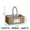 Pastoral Handmade Straw Flower Basket for Faux Bonsai Display - Creative Woven Design for Living Room or Balcony
