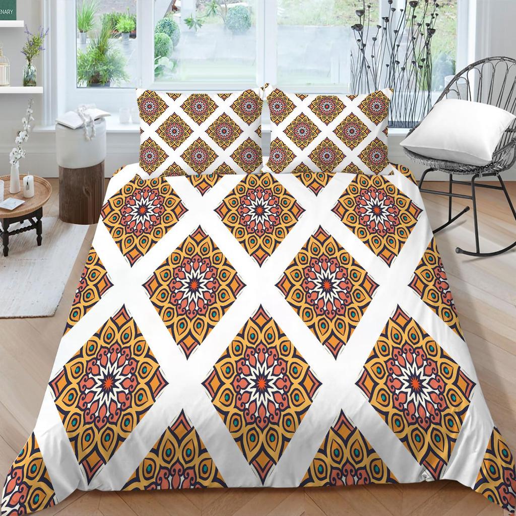 3D Bohemian Home Bettwäsche Bettbezug Luxus Bettwäsche Set Bettbezug Kissenbezug Blatt/Doppelbett in voller Größe 2/3-teilige Schlafzimmerdekoration