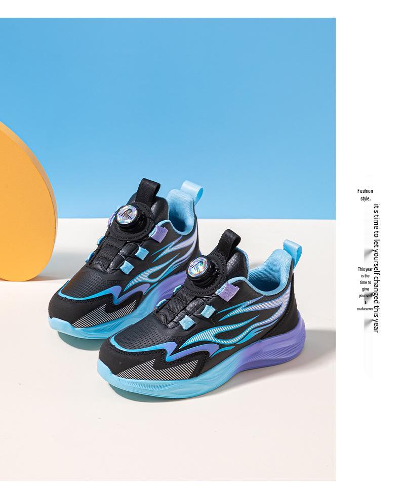 Boys' and Girls' 2025 Autumn Sneakers - Soft Leather, Non-Slip, Lightweight, Comfortable