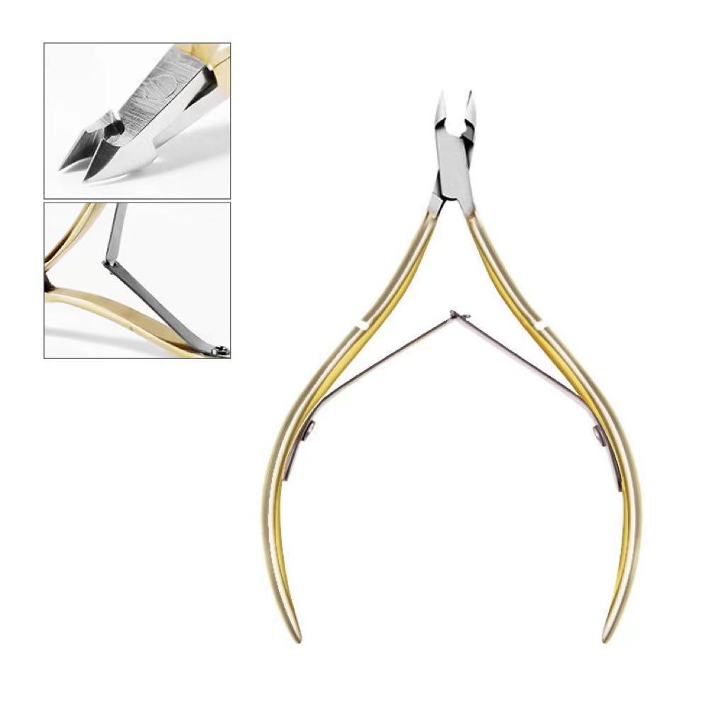 D501 Stainless Steel Beauty Nippers - Dead Skin Scissors for Nails and Cuticles