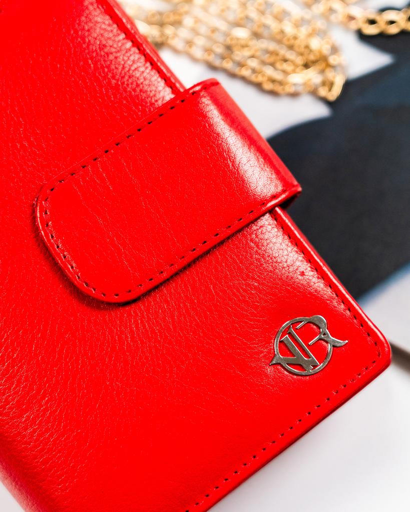 Women's Leather Wallet R-D1503-NCD-BL-2969 Red