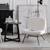Nordic Light Luxury Lamb Velvet Sofa Chair – Single Retro Iron Design, Suitable for Restaurant & Milk Tea Shop