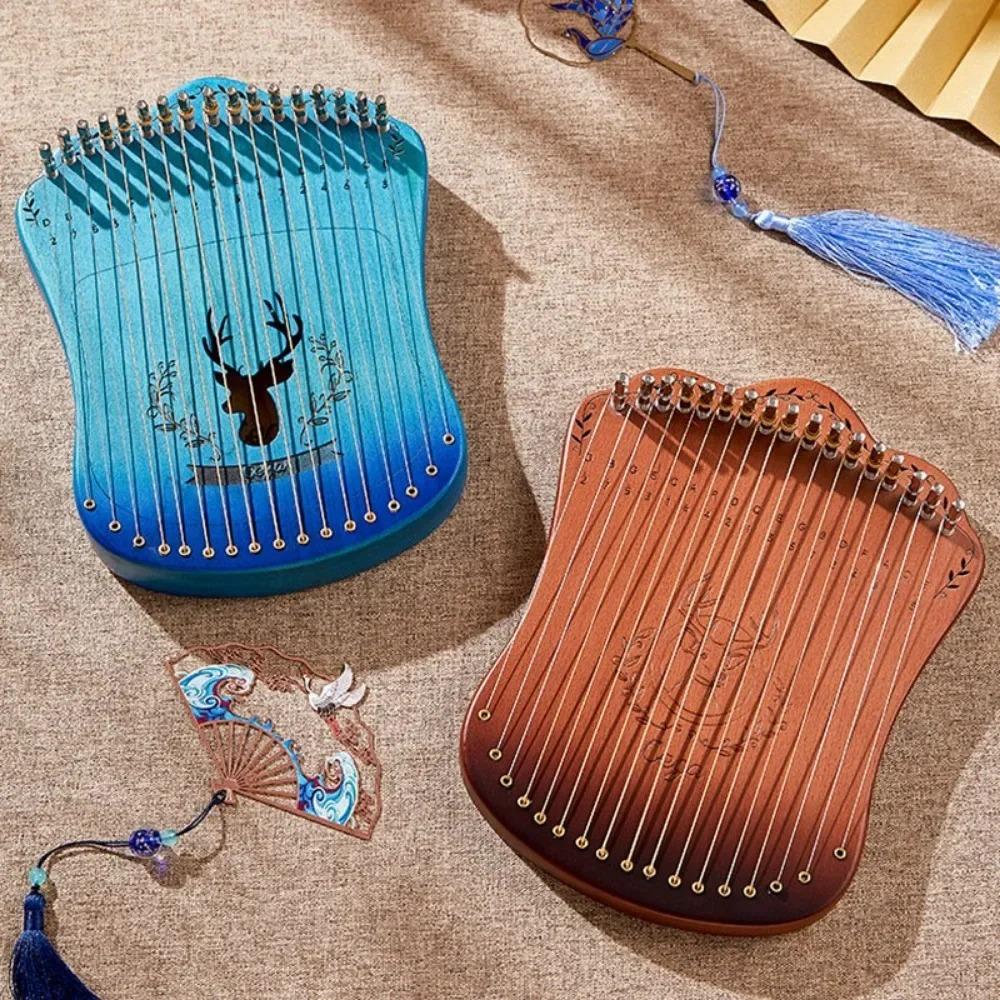 

Мини-деревянная арфа профессиональный 17 струнный музыкальный инструмент портативный начинающий арфы аксессуары музыкальные инструменты подарок