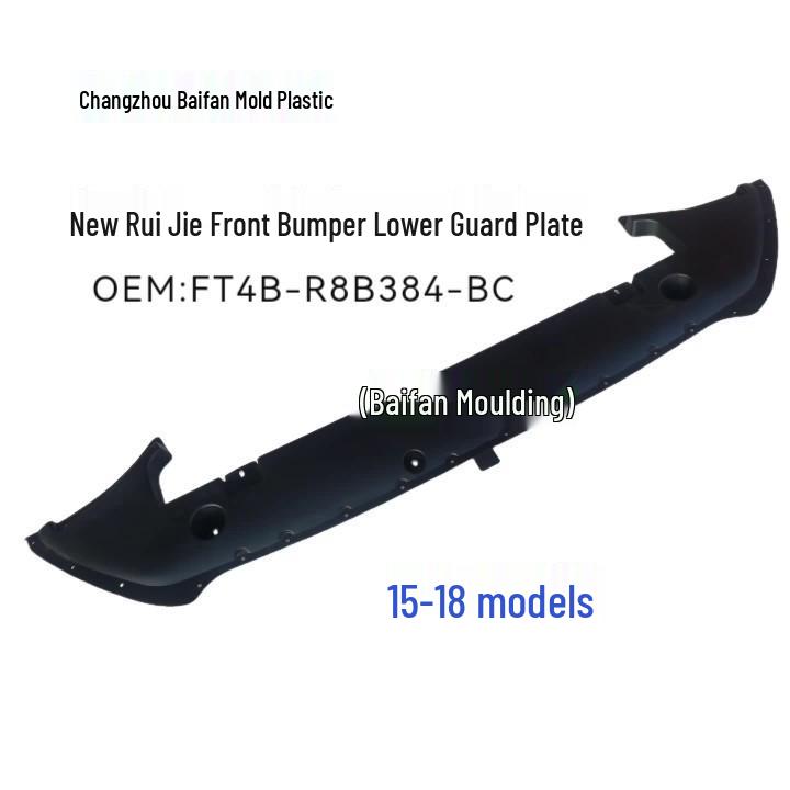 Нижняя защитная пластина переднего бампера Ford Edge FT4B-R8B384-BC 15-18 Edge Front Bumper Guard чёрный
