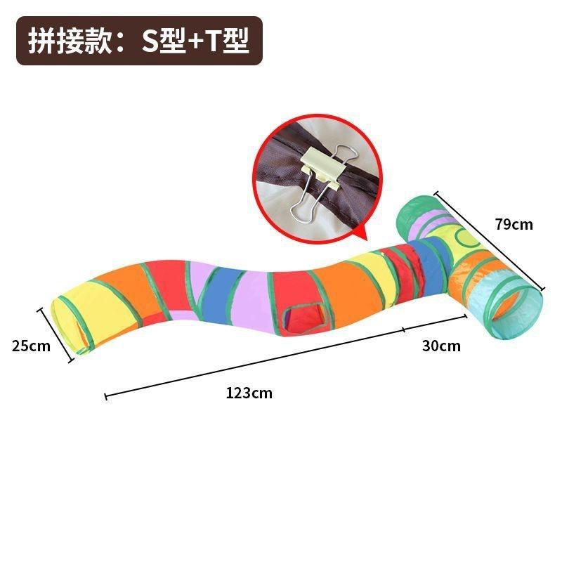 Cat Tunnel Foldable Cat Nest Combination Set Four Seasons Universal Splicing Play Tent Channel Roll Pet Self Entertainment Toy