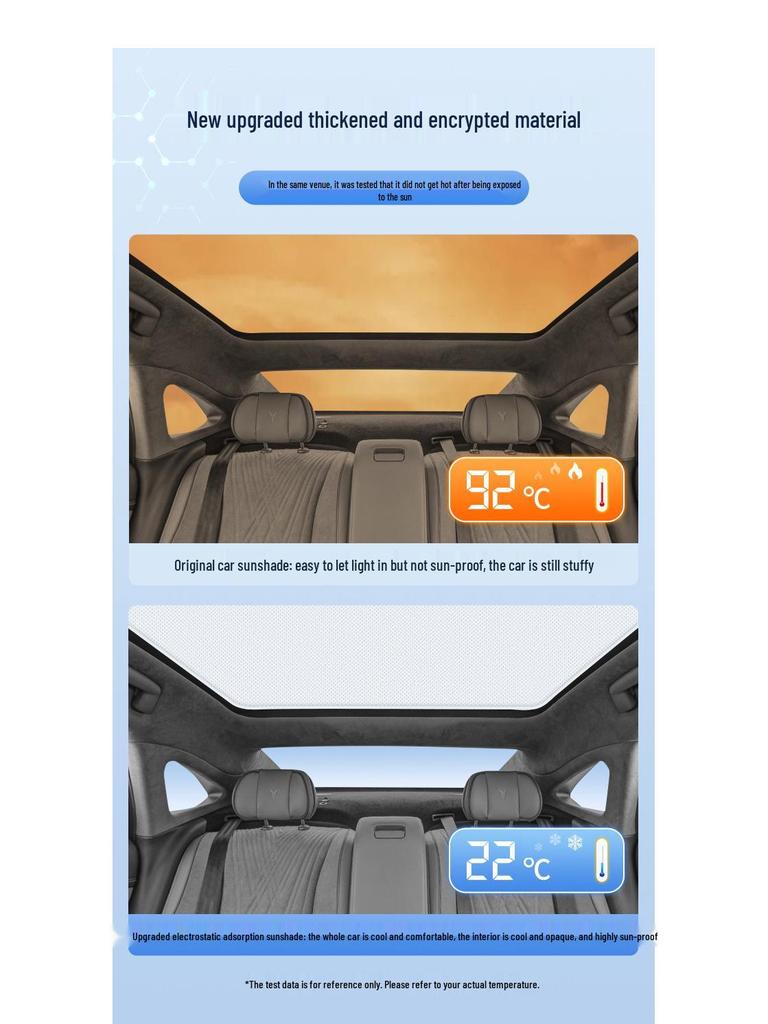 Lantu Free Dreamer Silicone Suction Sunroof Sunshade Sun Protection
