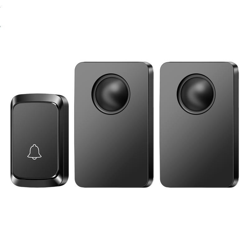 Wireless Long-Range Doorbell with Smart Remote Control, Battery-Powered, Waterproof, One-to-Two Call Button