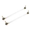 2 Sets Steering Tie Rod Kit with Ends Alloy Steel Improve Riding Stability Replacement for Polaris Predator 500 2003