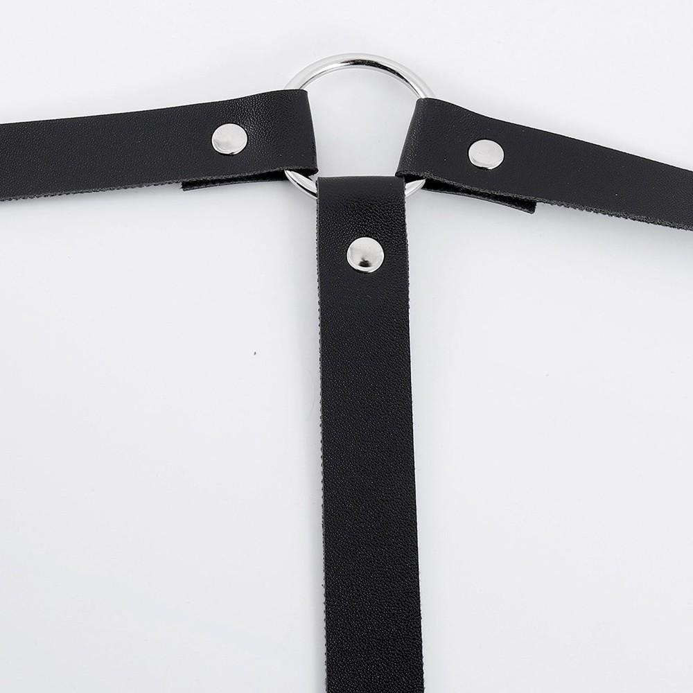 PU-Leder-Gurtel für Damen, Lässiger Leder-Gurtel, Rave-Outfit, Brustgurtel