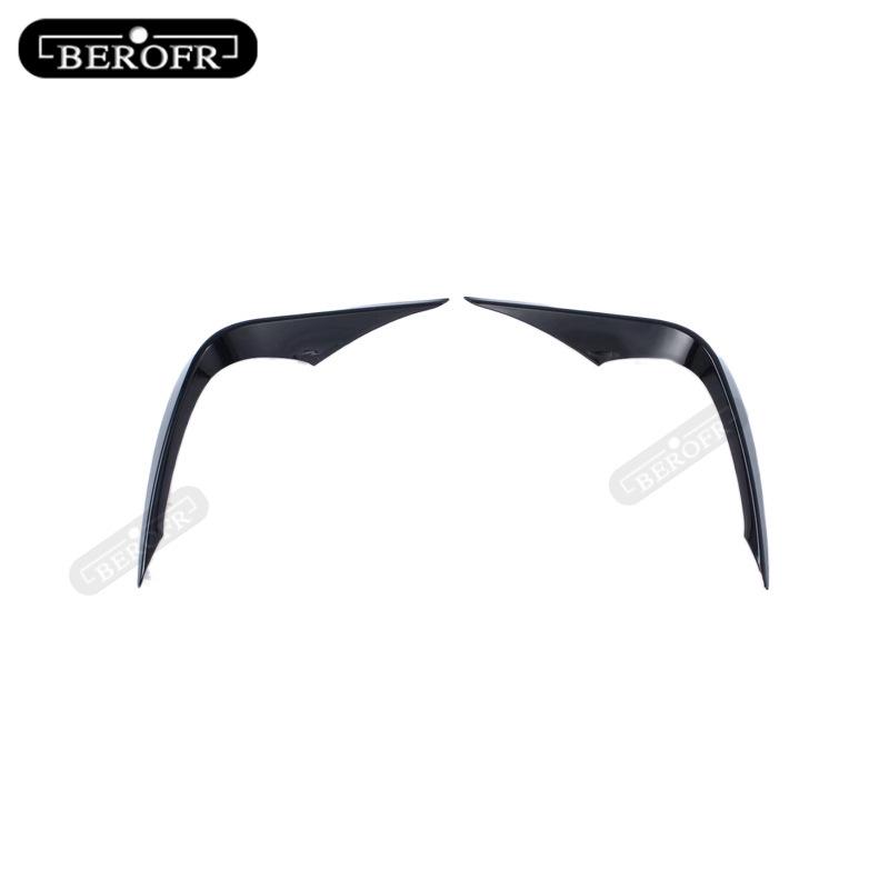 Facelift Front Bumper Fog Light Grille Cover Trim Wind Knife For Toyota HIGHLANDER Front bumper Wind Knife Baking black