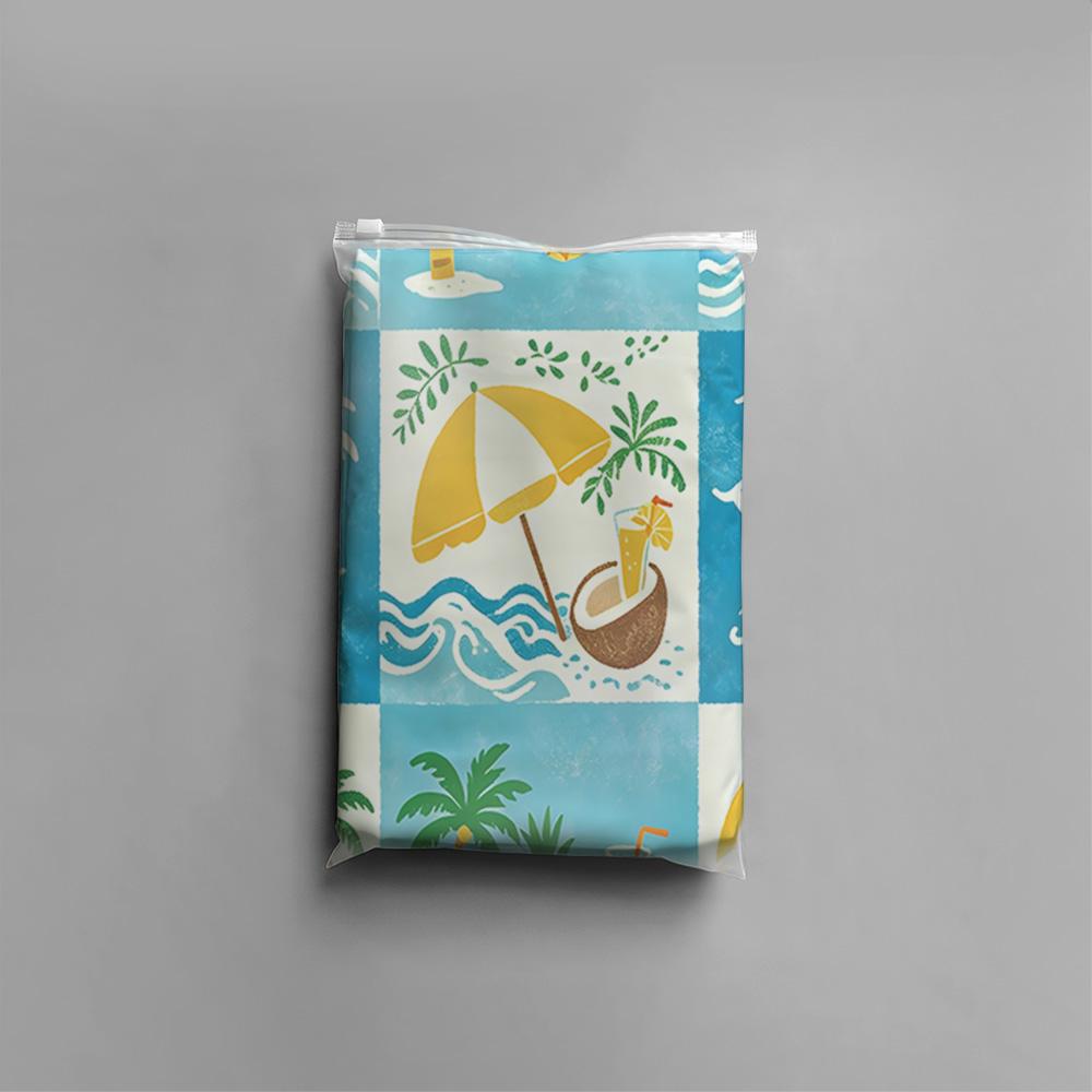 3pcs Beach Vacation Coconut Tree Print Coreless Bed Sheet Set Multiple Sizes Soft Bed Covers, Bedroom Bedding Decorations, Gifts