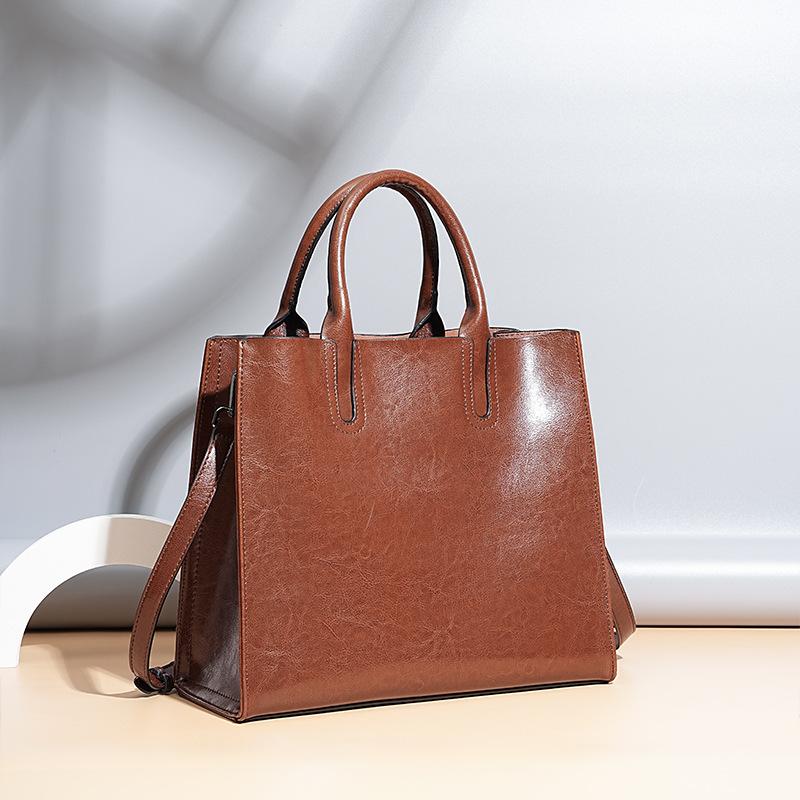 Women's Shoulder Bag Large Capacity Leather Shopper Handbag