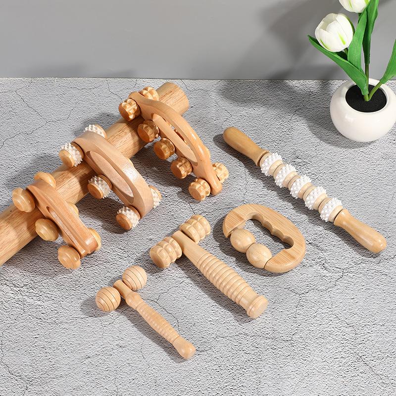Wooden Massager Set, Mother's Day Gift. Handheld, Effortless, Convenient, Simple and Practical Meridian Massage Wonder