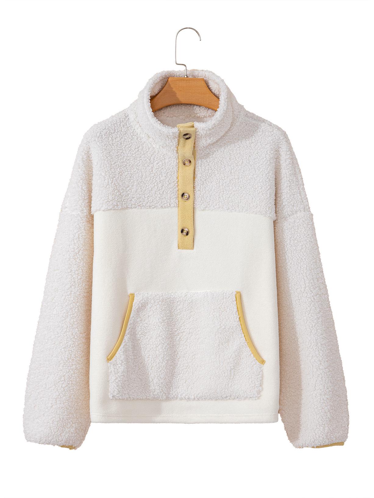 

Женское минималистичное худи из овечьей шерсти Shiying - Универсальное и теплое, бестселлер Осень/Зима. S бежевый