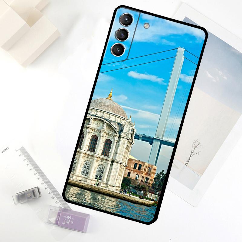 Turkey Istanbul Scenery Building Phone Case For Samsung Galaxy S25 FE S20 FE S21 S22 S23 S24 S25 S26 Ultra S10 S25 Plus Cover