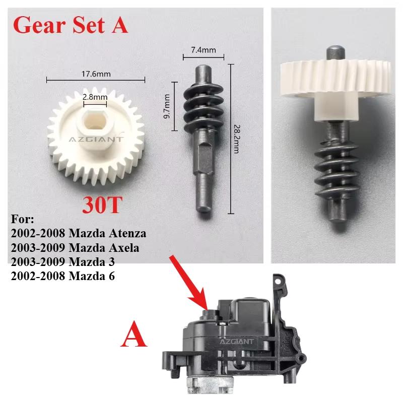 

For Mazda 3 6 Axela Atenza Car parts Electric Side Rearview Mirror Folding Actuator Motor Gear Assembly 30T 48T Plastic Metal