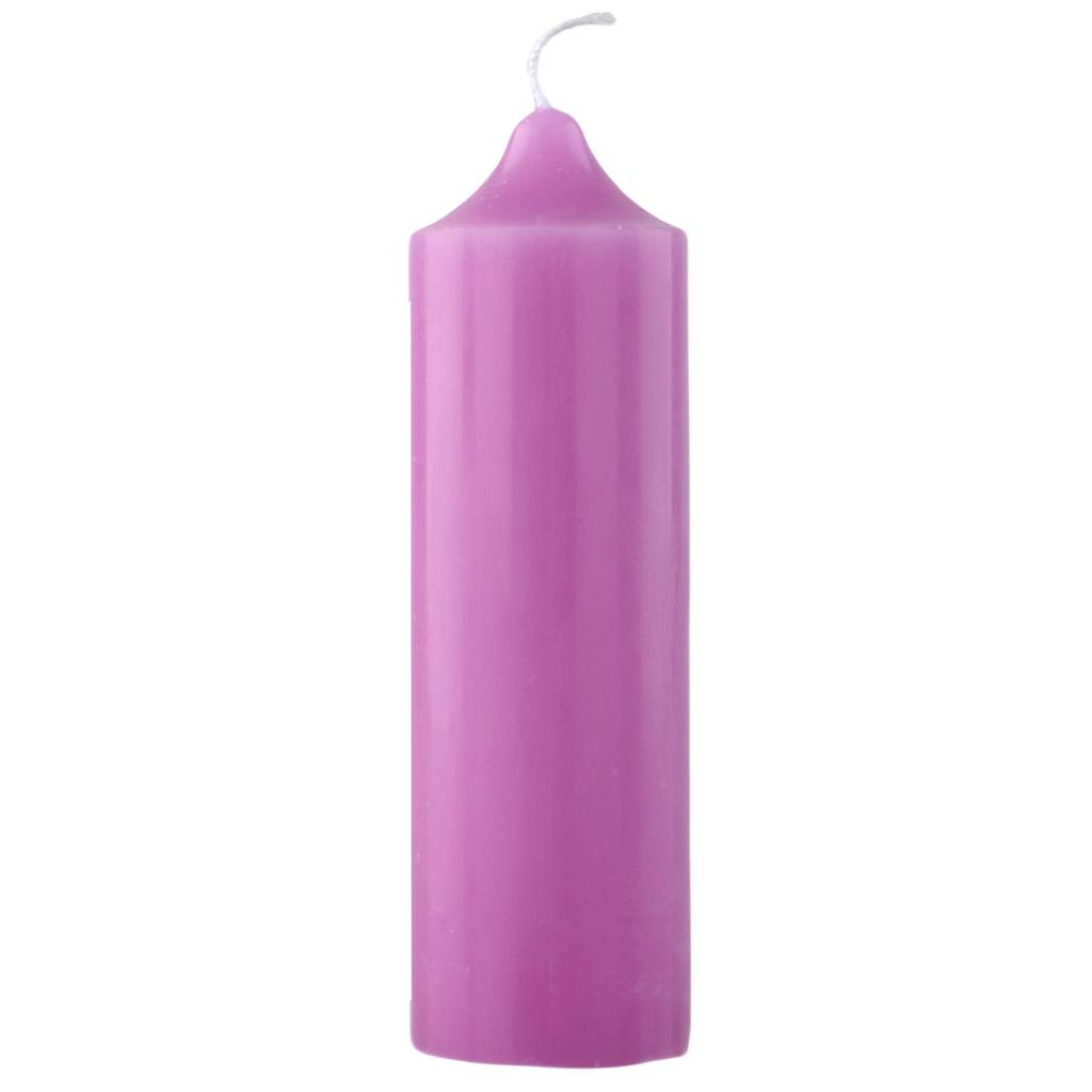 Odorless Pink & Blue Thick Wax Candles for Home Decor & Emergency Use