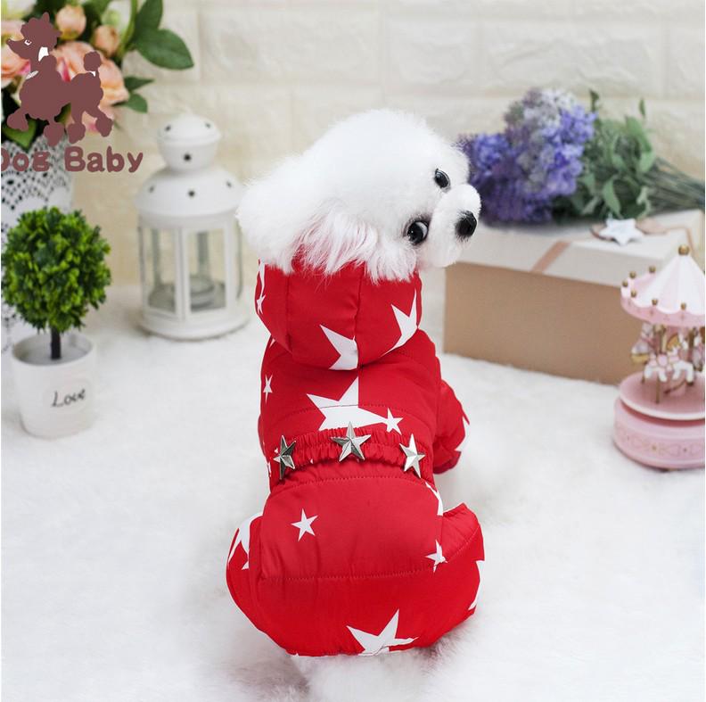 Dogbaby Starry Sky Cotton-Padded Dog Coat for Autumn & Winter