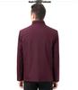 New Stand Collar Mid-Aged Men's Cotton Jacket for Autumn/Winter Season - Thick Dad's Casual Coat.