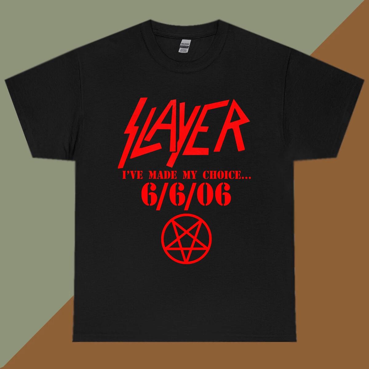 Men s and Women s T-shirts Slayer 666 I e made my choice S