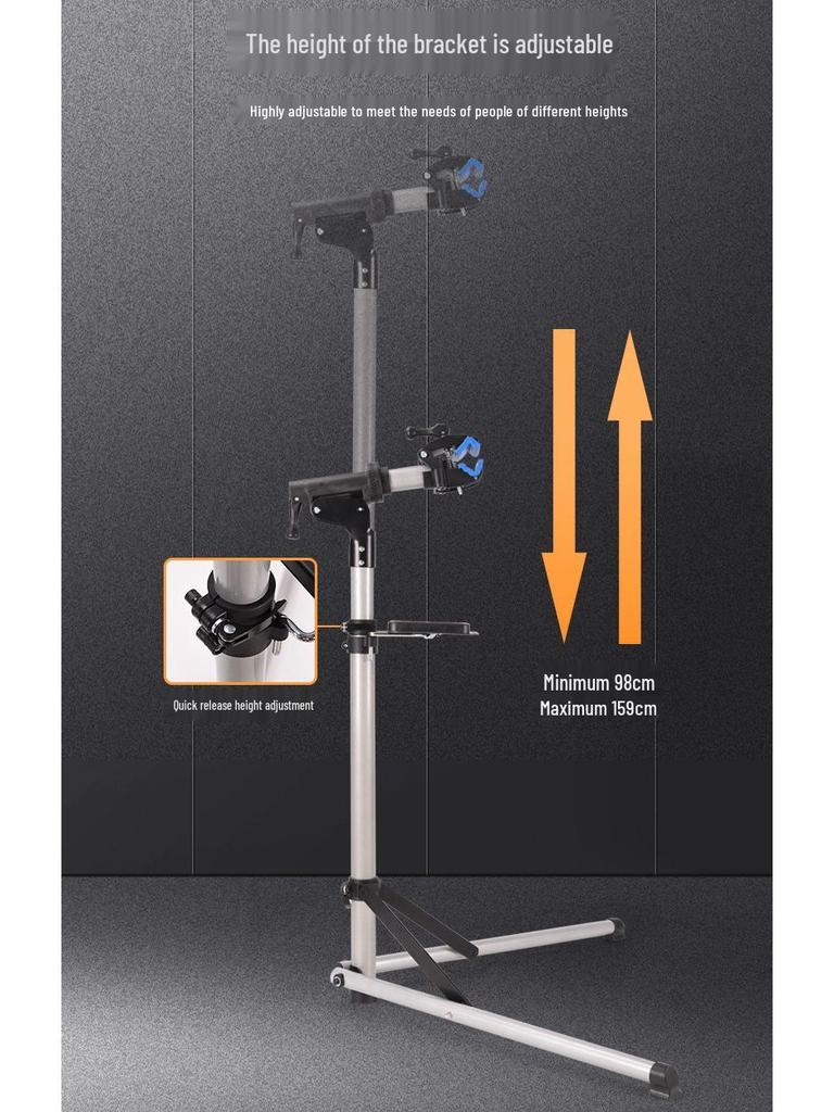 Folding Aluminum Alloy Repair Stand for Mountain and Road Bikes