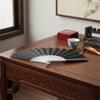 Glittering Hand Fan With Sparkling Transparent Ribs Plastic Decorative Craft Folding Fan For Parties Home Decors Gift