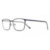Smartbuy Collection Men Full Rim Rectangle Blue Eyeglasses Tt 147 04m