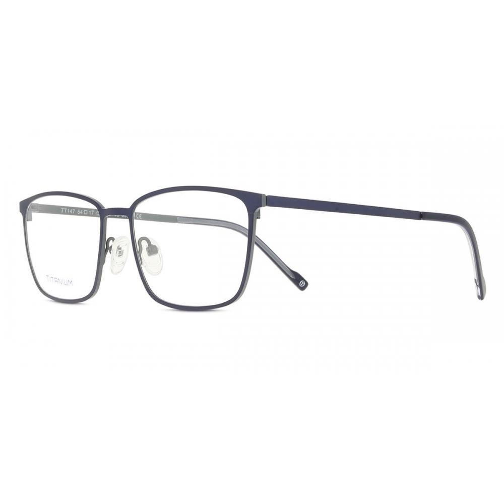 Smartbuy Collection Men Full Rim Rectangle Blue Eyeglasses Tt 147 04m