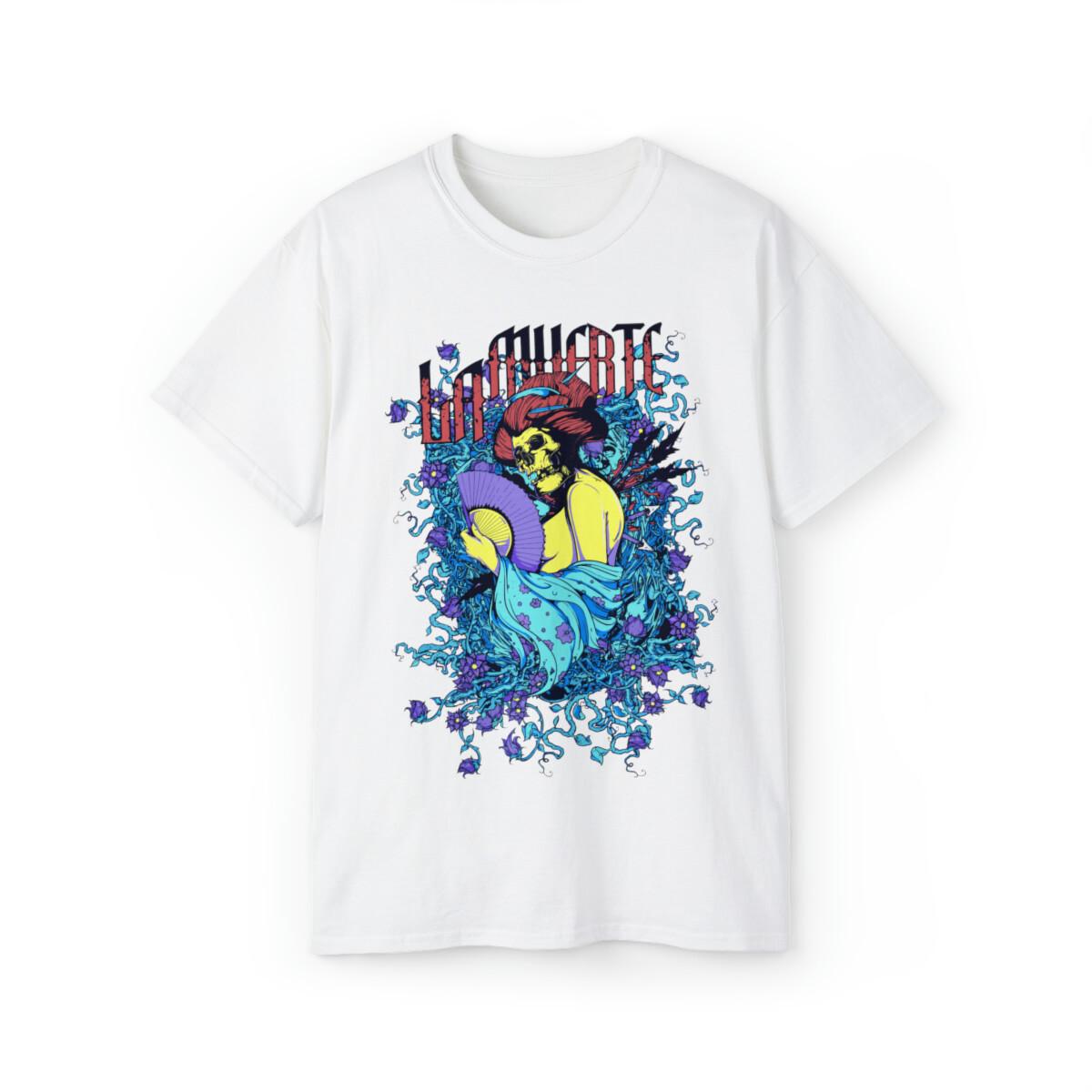

Men La Muerte tshirt chicano geisha japan 5XL 4XL 3XL XXL XL L M S S разноцветный