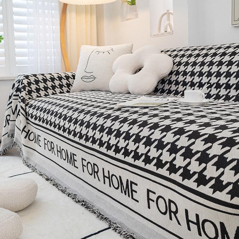 Moderne Chenille Zebra Muster Sofa Handtuch Möbelbezug 4-Sitzer Sofa Überwurfdecke Couch Sessel Husse Ganzjährig