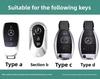 PZQ2   Zinc Alloy Car Key Cover for Mercedes-Benz A-Class Remote Control Cover Mercedes-Benz A180 A200 Key Cover Accessories