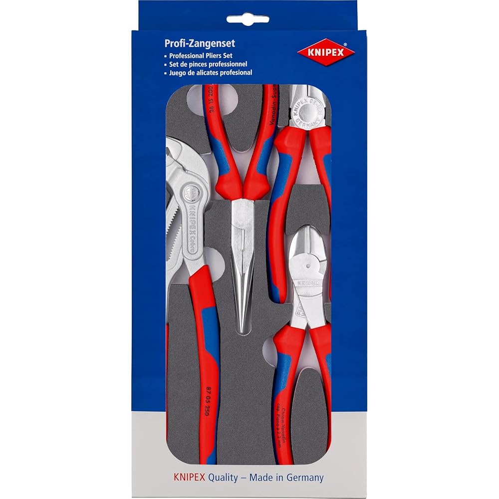 Knipex Plier-Set with Urethane Tray 002001V17