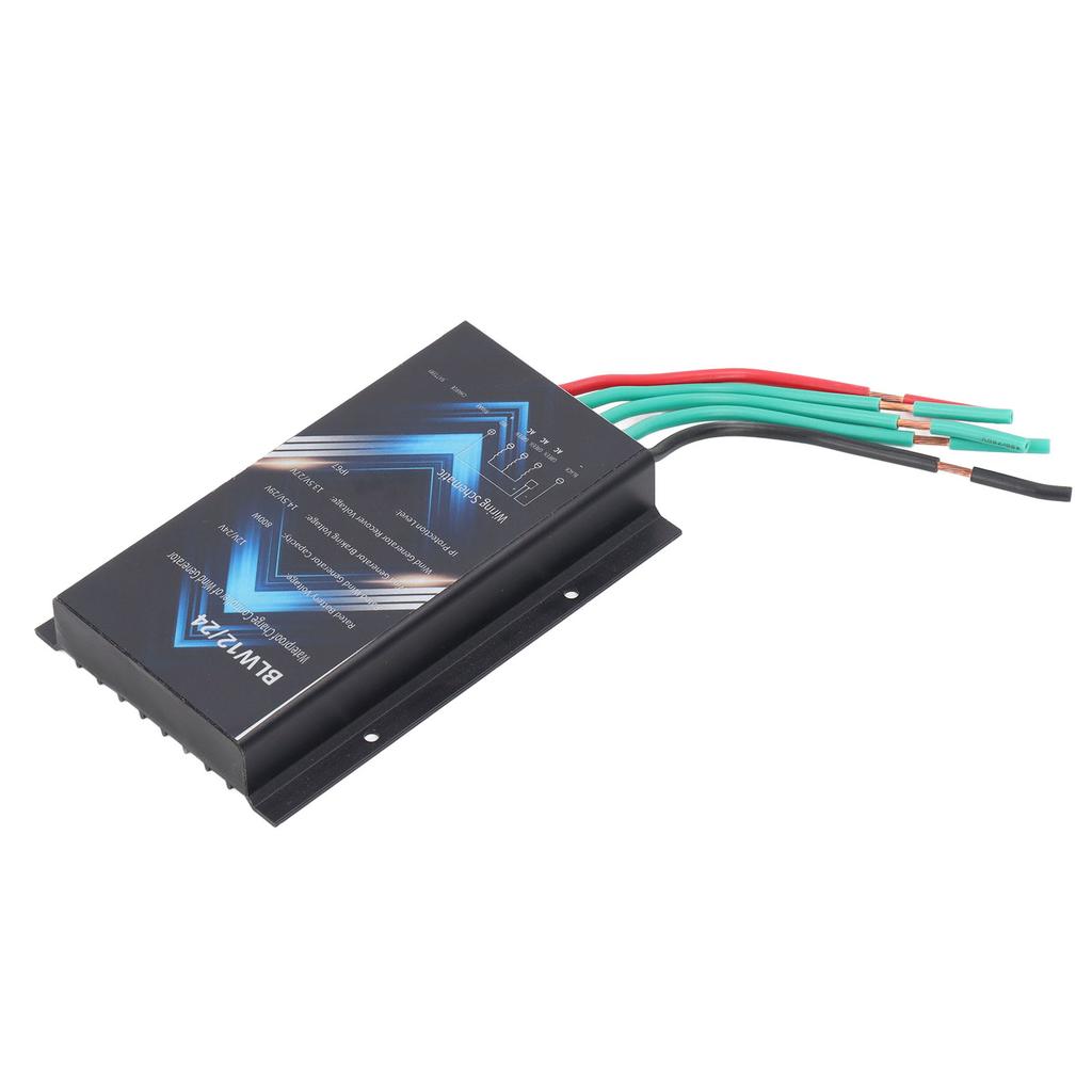 800W Windturbinenregler Aluminiumlegierung IP67 Wasserdicht Windgeneratorregler 12V 24V