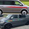 Car Styling Stripes Side Graphics Waistline Vinyl Decals Stickers For VW T4 T5 T6 Transporter Camper Van Honeycomb Hex Decor