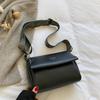 Fashion Shoulder Strap Bag New Square Bag Texture PU Simple Women's Shoulder Retro Wide Shoulder Strap Handbags