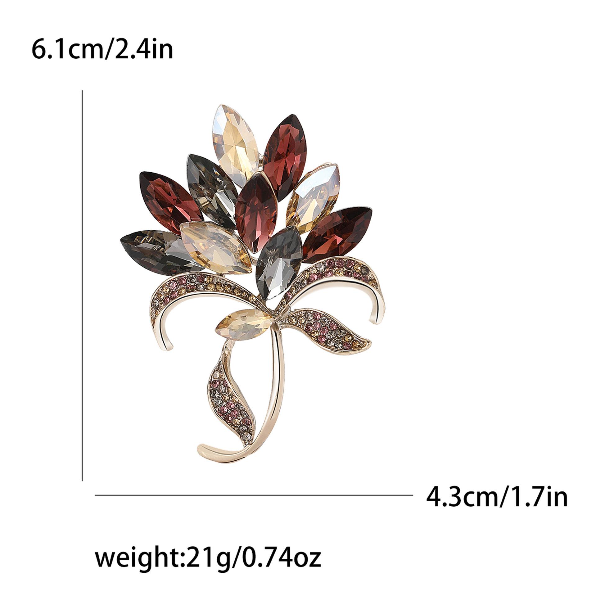 

Мода Ретро сплав горный хрусталь ручной букет брошь элегантный темперамент женская одежда корсаж ювелирные изделия булавка