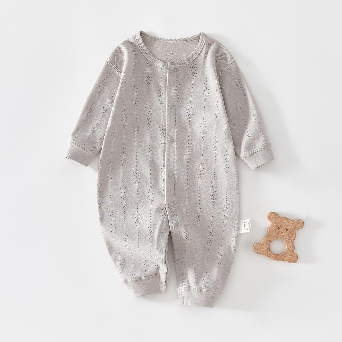 

Baby Long Sleeve Romper Pure Cotton Newborn Infant Pajamas Soft Crawling Clothes Spring Summer Wear 90