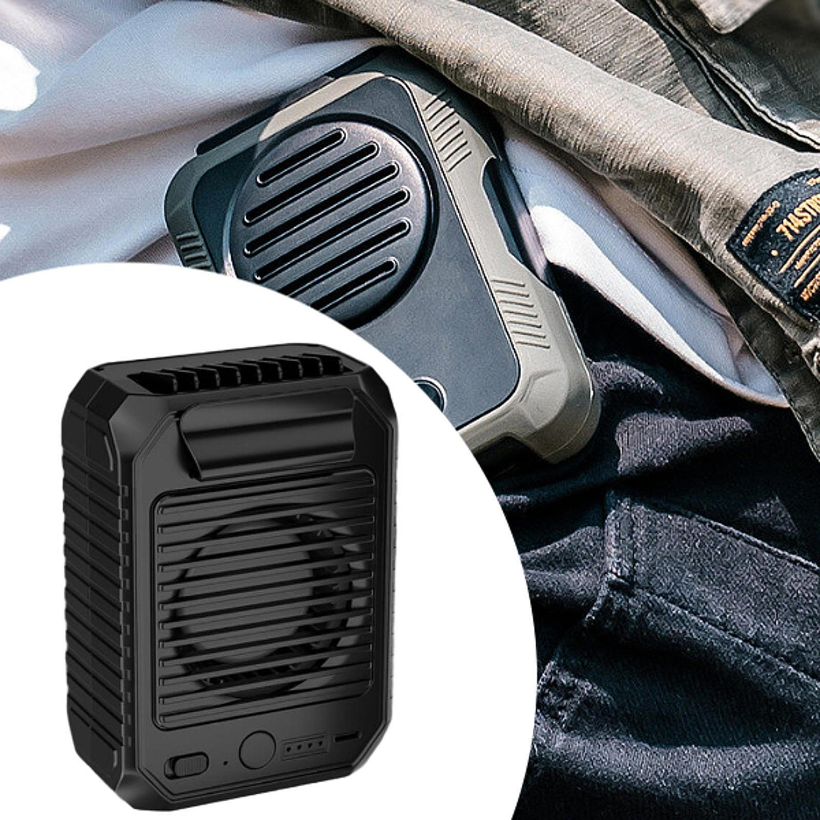 

Портативные поясные вентиляторы, циркуляторы воздуха, удобный тихий универсальный охлаждающий стол для дома чёрный