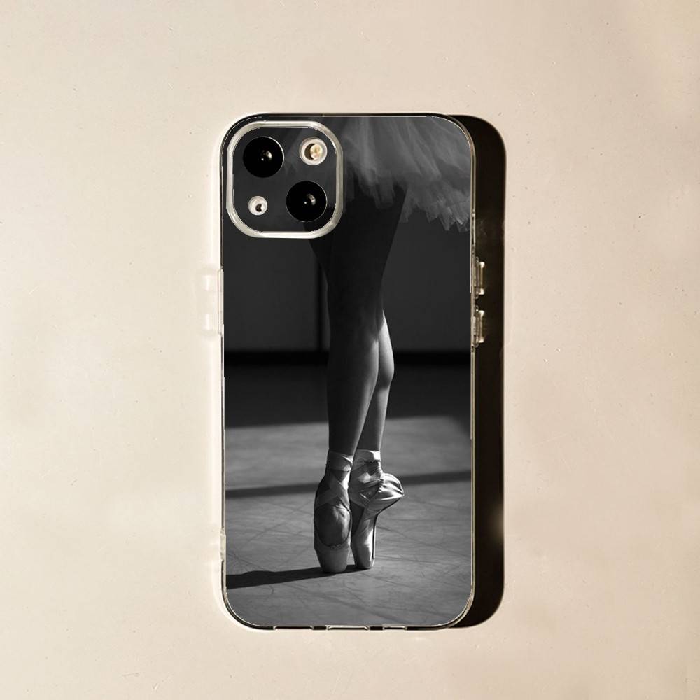 

Ballerina Ballet Dancing Phone Case For iPhone 16,15,14,13,12,11 Plus,Pro,Max,XR,XS,X,7,8 Plus,SE,Mini Soft Transparent Cover iPhone13mini