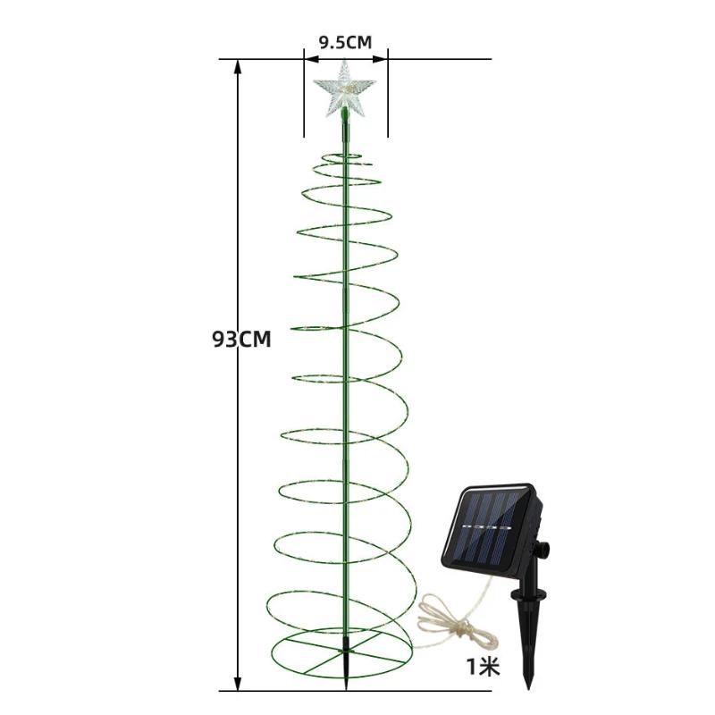 New Solar-powered Christmas Tree, Halloween Tree Decoration, Artificial Christmas Tree, Lawn Light, Solar LED Landscape Light