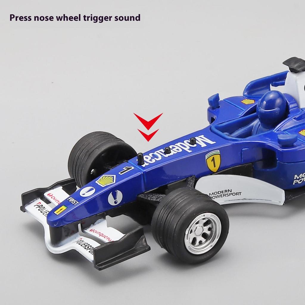 1/32 Schaal F1 Formule Raceauto Legering Auto Diecast Metaal Model Simulatie Geluid Speelgoed Verzameling van Hobby Decoratieve Fijne Ornamenten Display