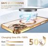 Luxury Wireless Charging Transparent Magsafe Case For iPhone 16 15 14 13 12 11 Pro Max X XR XS 7 8 Plus SE 2024 Mini Soft Case